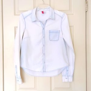 H&M 100% Cotton Faded Style Button-Down Shirt.
